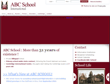 Tablet Screenshot of abc-school-international.com
